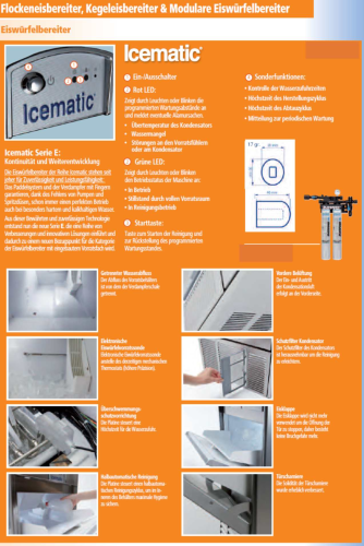 E90 Eiswürfelbereiter mit Vorratsbehälter-E90M-icematic E90 Eiswürfelbereiter mit Vorratsbehälter-E90M--icematic