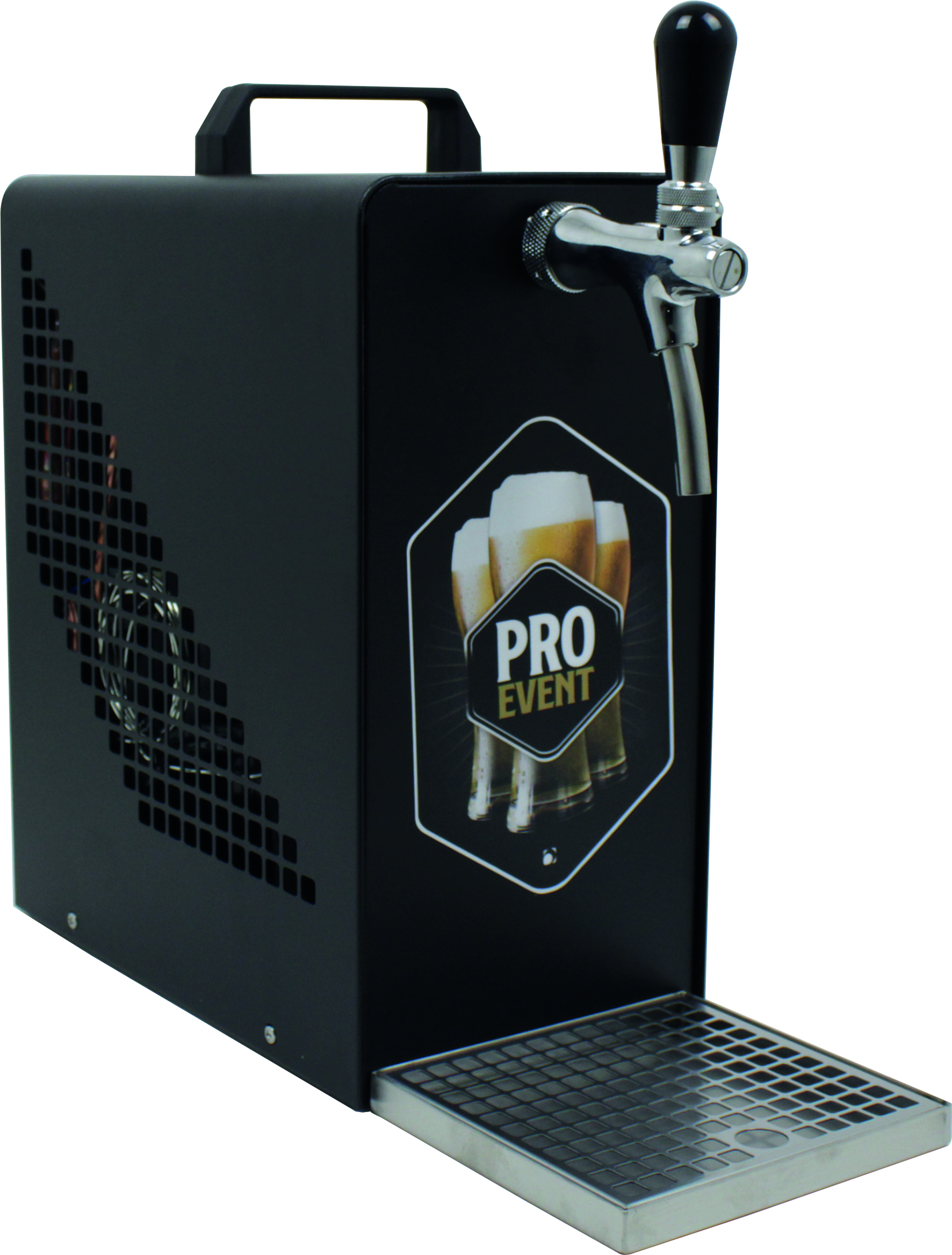 Bierzapfanlage Komplettset, 35 Liter/h Black Series-GZA10933M-Lindr Bierzapfanlage, Bierzapfanlage, Bierzapfanlage kpl., 30 l/h, Druckminderer, Zapfkopf, Co2 Flasche, Leitungen, pygmy 25-getraenkezapfanlagen.net