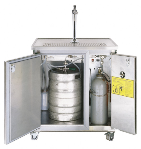 Mobile Theke, Schanktheke auf Rollen MT1 mit Kühlung 1-leitig-MT1-Holland Mobile Theke, Schanktheke auf Rollen MT1 mit Kühlung 1-leitig-MT1--Holland