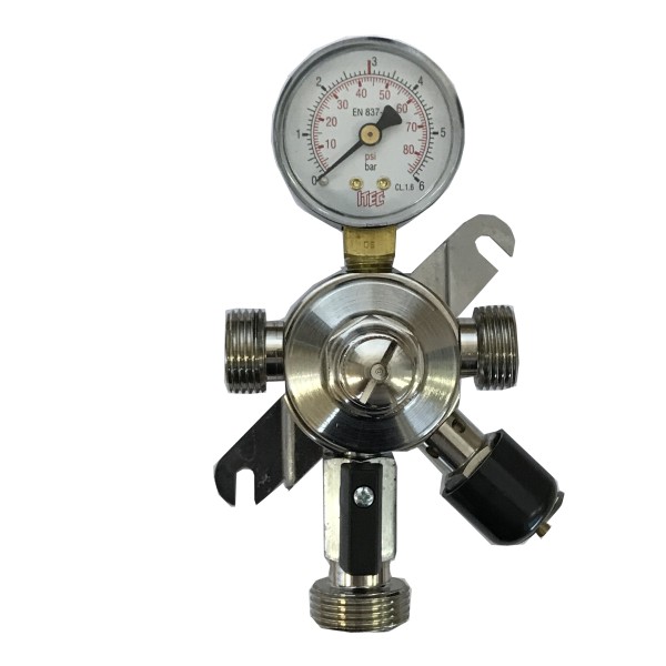 Regulator srednjeg tlaka CO2, sa sigurnosnim ventilom