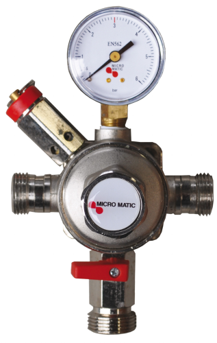 Regulator srednjeg tlaka CO2, tip Premium Micro-Matic, sa sigurnosnim ventilom