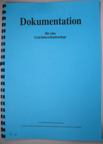 Operating book za sustav za točenje pića dispensing system dispensing system documentation book