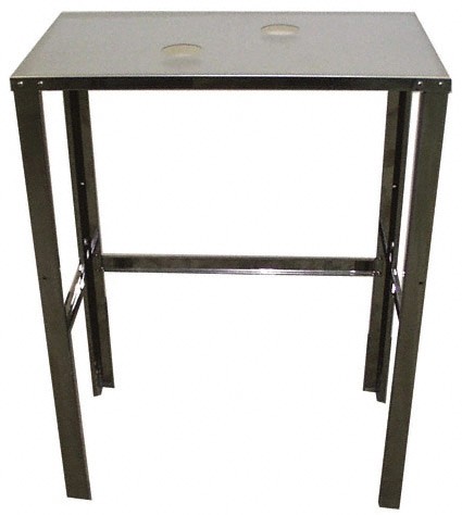 Strojni stol od nehrđajućeg čelika, velike nosivosti.